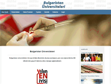 Tablet Screenshot of bulgaruniversiteleri.org